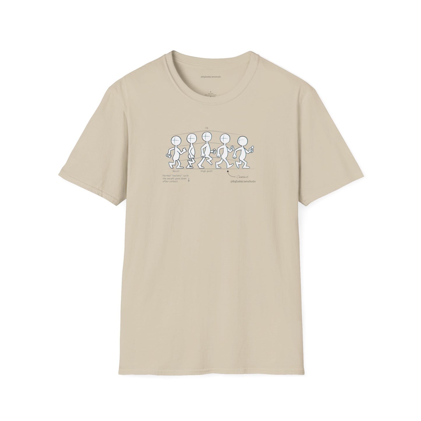 Basic Walk Cycle Light, Unisex Softstyle T-Shirt