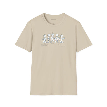 Basic Walk Cycle Light, Unisex Softstyle T-Shirt