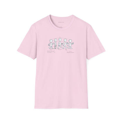 Basic Walk Cycle Light, Unisex Softstyle T-Shirt