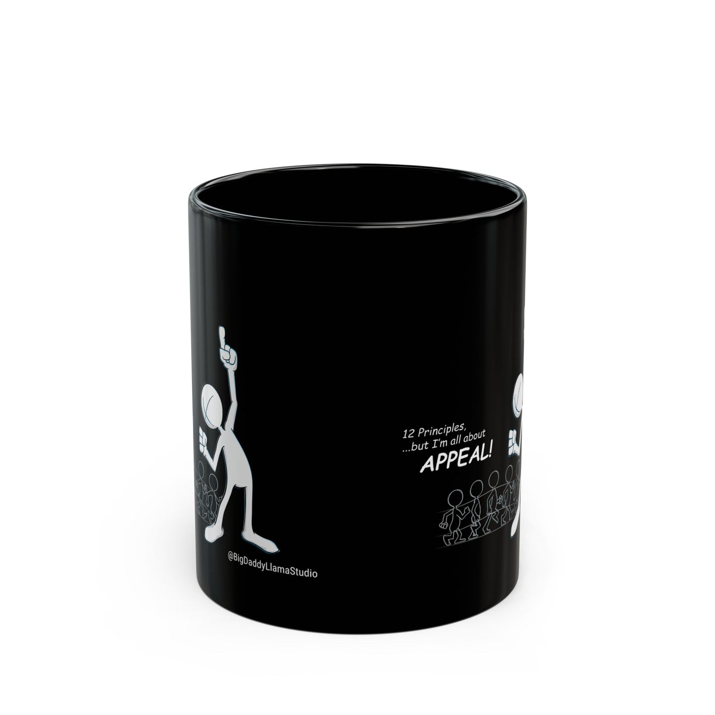 12 principles of Animation, ...but I'm all about APPEAL, Black Mug (11oz, 15oz)