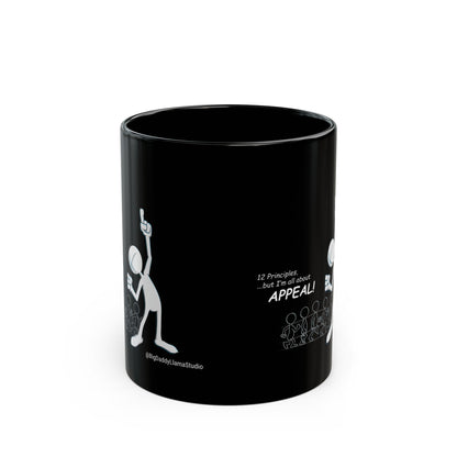 12 principles of Animation, ...but I'm all about APPEAL, Black Mug (11oz, 15oz)