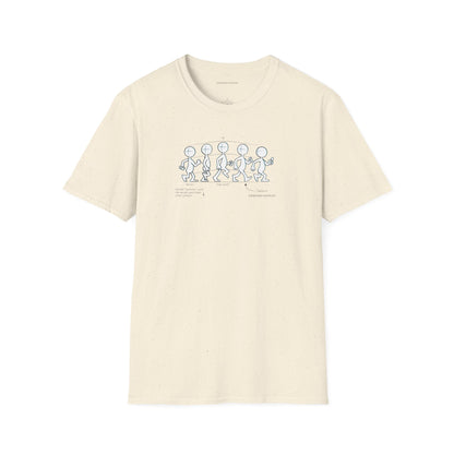 Basic Walk Cycle Light, Unisex Softstyle T-Shirt