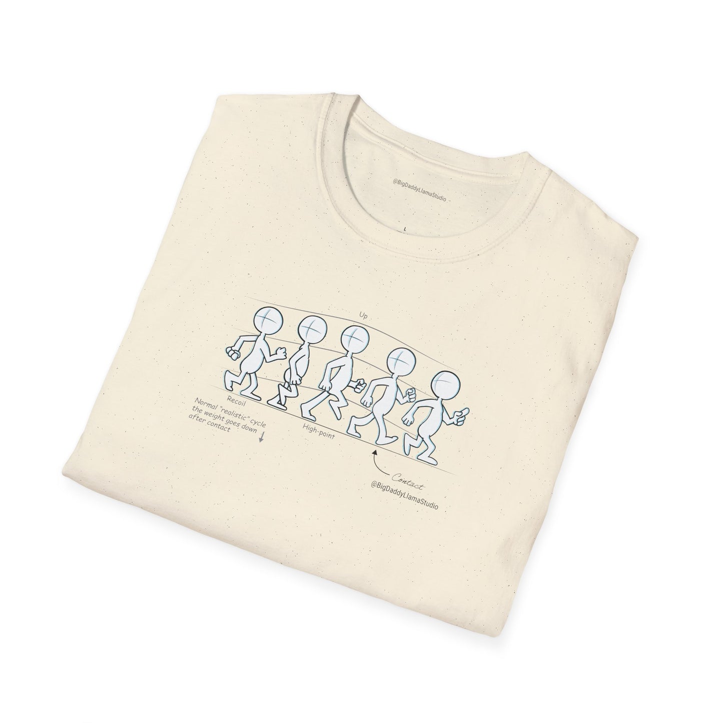 Basic Walk Cycle Light, Unisex Softstyle T-Shirt