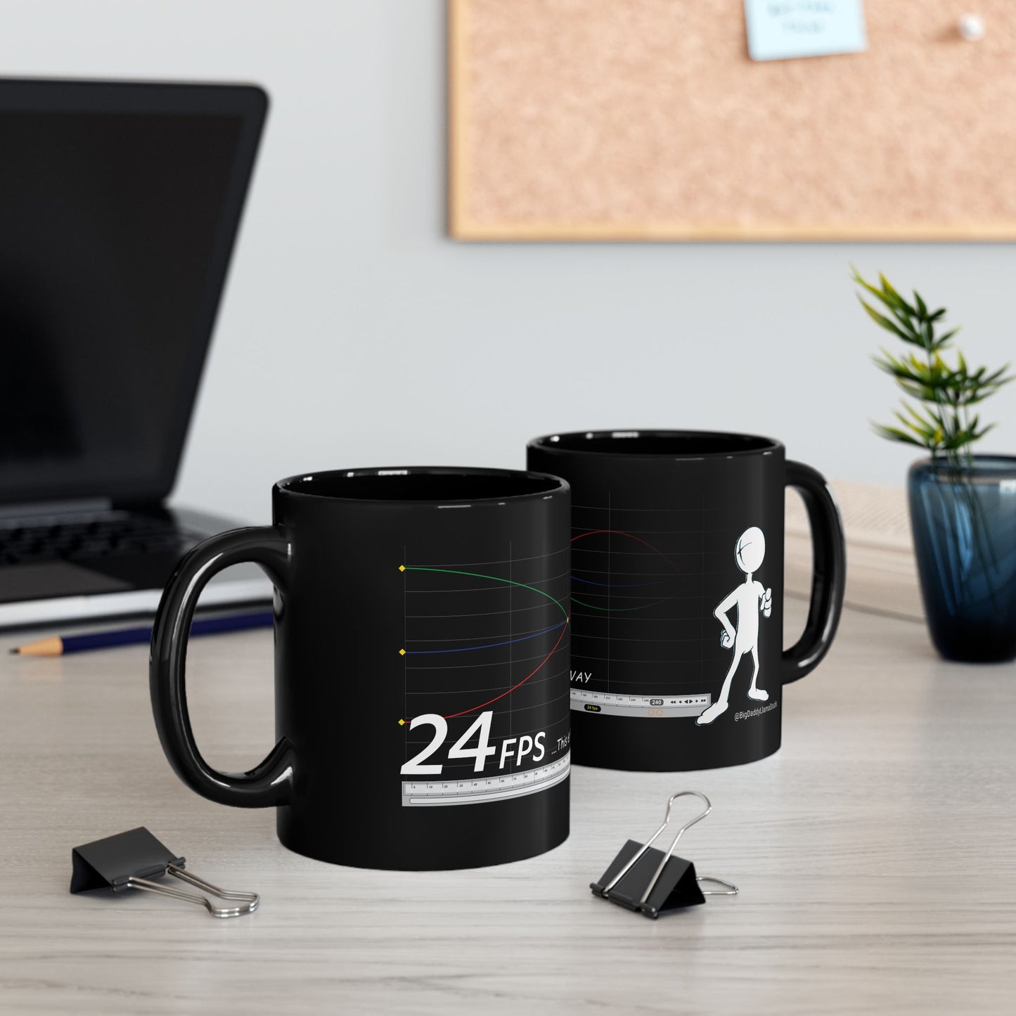 24fps, ...This is the way, Black Mug (11oz, 15oz)