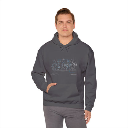 Basic Walk Cycle, Unisex Heavy Blend™ Hooded Sweatshirt